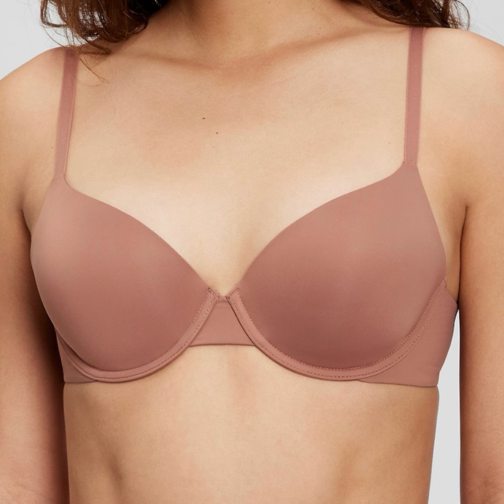 Gap Body Everyday T-Shirt Bra - Bronzed/Dark Brown, 34D, New With Tags